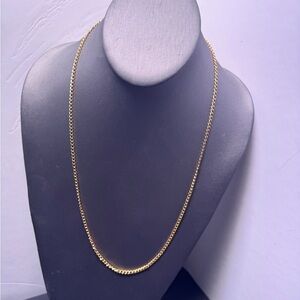 24” New Old Stock Vintage Elegant Gold Chain Necklace - signed Hong Kong